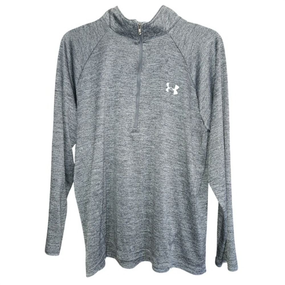 Under Armour Men's‎ UA Tech 1/2 Zip Gray Pullover Large